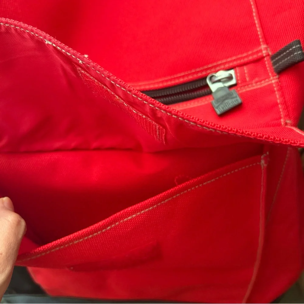 VTG 90s Marlboro UnlimitedDrawstringRed Duffel ShoulderWaterproof Backpack Large